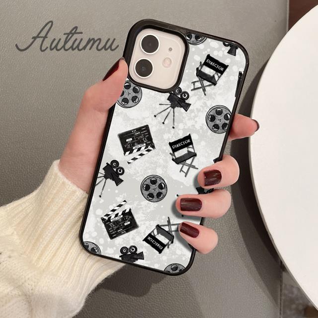 Clapper Board Film Movie Maker Phone Case for iPhone 11 12 13 14 Pro Max Mini XR XS SE 2020 7 8 Plus Galaxy S21 S22 Cover Shell