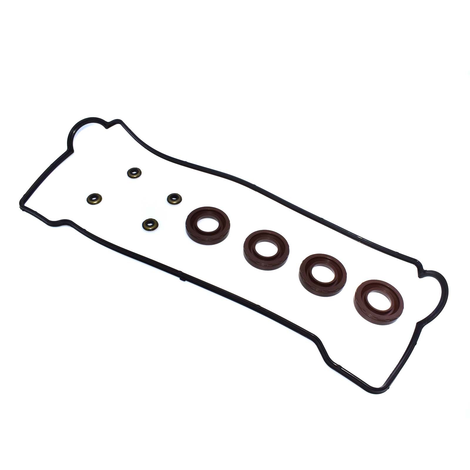 

Valve Cover Gasket & Spark Plug Tube Seals & Grommets For Geo Prizm Toyota Celica Corolla 1.6L 1.8L 1993-1997 4AFE 7AFE 16V чорний
