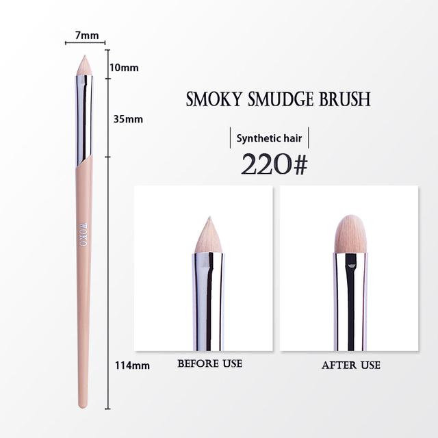 Кисть для макияжа Подводка для глаз Дымчатая кисть Модная кисть для макияжа в стиле Fenty Розовая гель-подводка для глаз с дымчатыми тенями Кисть для макияжа 220 #