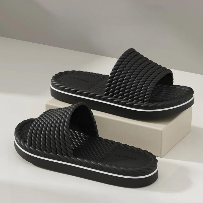 

Домашние мужские тапочки Шиацу, шлепанцы для ванной, для ходьбы дома, комнатные, на платформе из ЭВА, дизайнерские, роскошные, забавные, из ПВХ, мужская обувь 2025 44-45