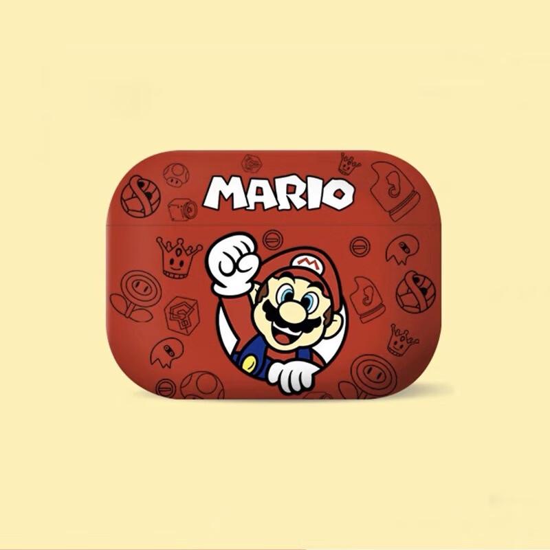 

Fumede Red Mario Cartoon Protective Case for Apple AirPods