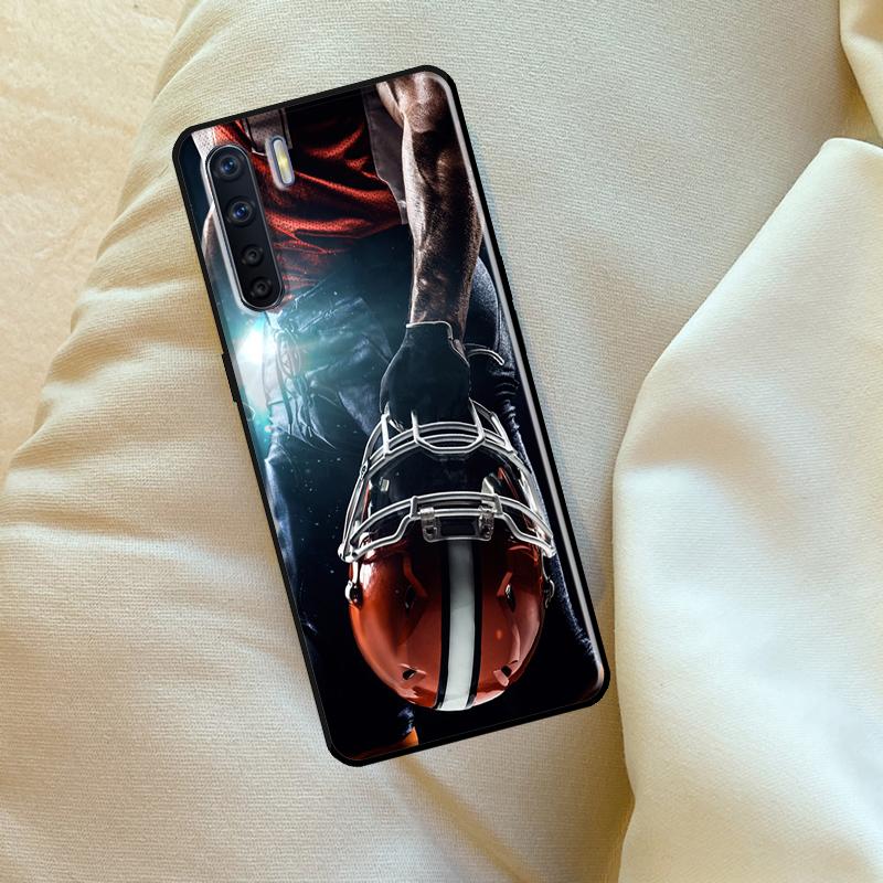 American Football Case For Oppo A17 A94 A74 A54 A60 A40 A80 A16 A76 A96 A98 A58 A78 A18 A38 A57 A15 A5 A6 Pro