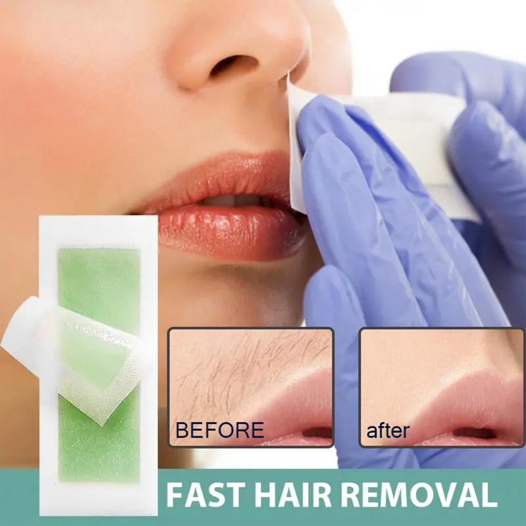 Haarentfernungswachspapier Lippenhaar Beinhaar Achselhaar Wachs Haarentfernungsaufkleber Weibliche Lippe Körper Haarentfernungscreme