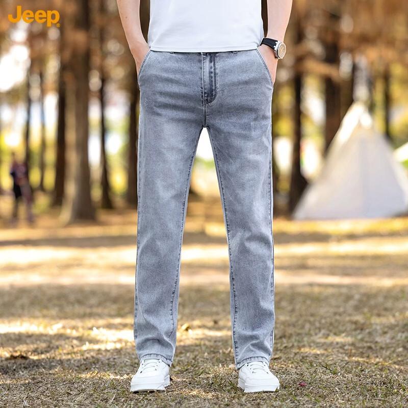 JEEP Men s Summer Thin Stretch Denim Jeans 30