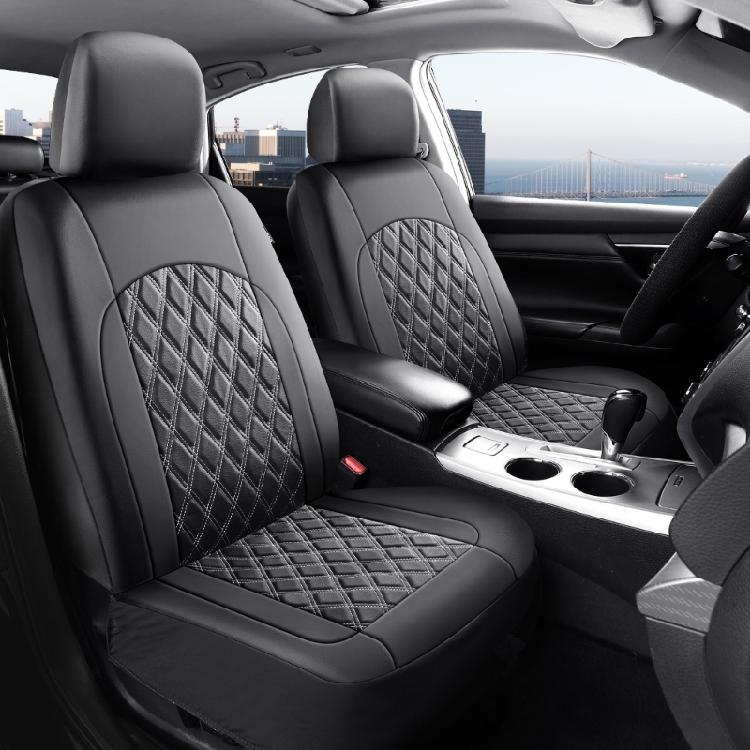 Coprisedili Auto Trapuntati a Diamante Universali Proteggi Cuscino 2/4/9 Pezzi Pelle PU Premium Per Berlina SUV Uso Stagione Unica