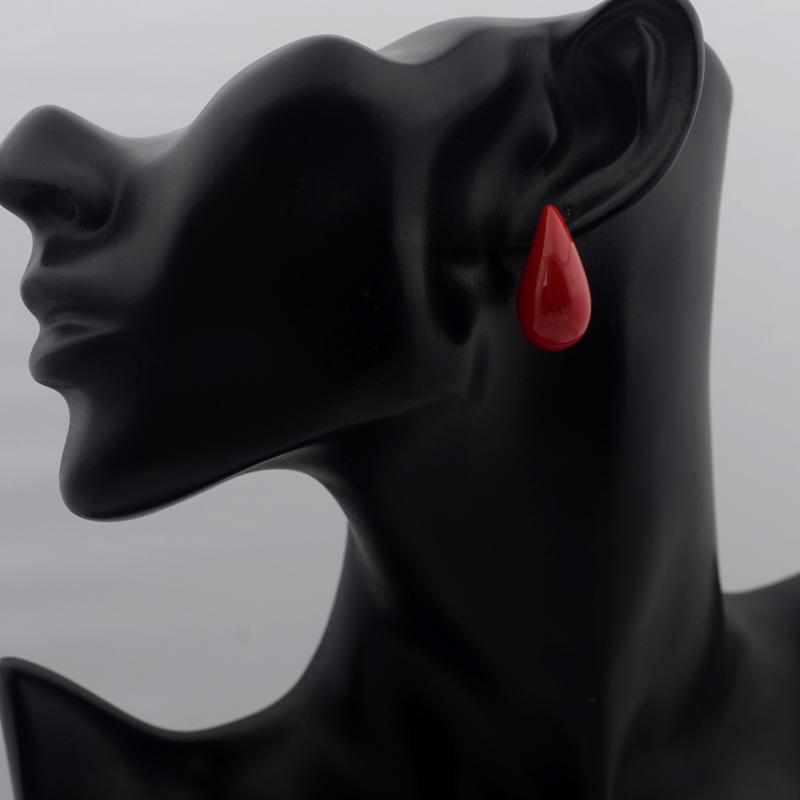 Colorful Water Droplet Drop Earrings Trendy Geometry Simple Dangle Earrings for Women Wedding Party Trendy Statement Jewelry