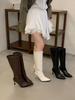 2025 Autumn New Retro Small Pointed Strap Korean Version Thin Thin High Heel High Boots Women