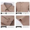 Men's Solid Color Non-Iron White Long Sleeve Slim Fit Business Shirt