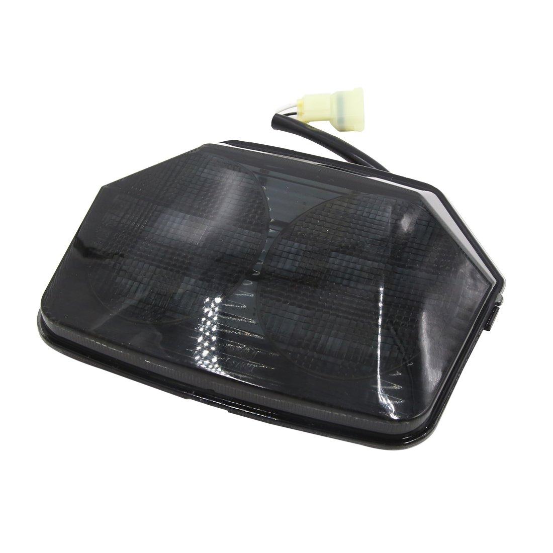 uxcell Motorcycle Taillight, Motorcycle Brake Taillight, Compatible with Honda CB400, 13.5V, Black