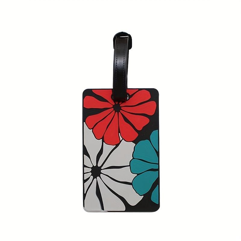 2pcs  luggage tags, PVC soft adhesive  luggage tags, aircraft luggage   tags, luggage check-in tags