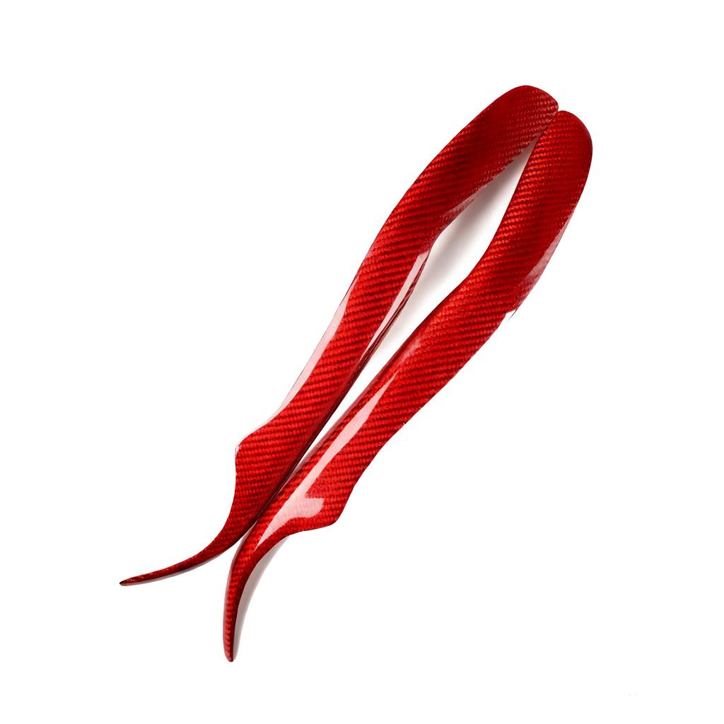 Car Headlight Eyebrow Cover Front Lamp Eyelid Decor For Lexus IS200 1998-2005 Carbon Fiber Trim Sticker 2pcs