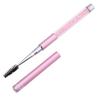 Set of 6 Spiral Eyelash Brushes with Rhinestone Handles and Protective Caps Reusable Eyelash Mascara Wands for Makeup Application and Eyebrow Grooming