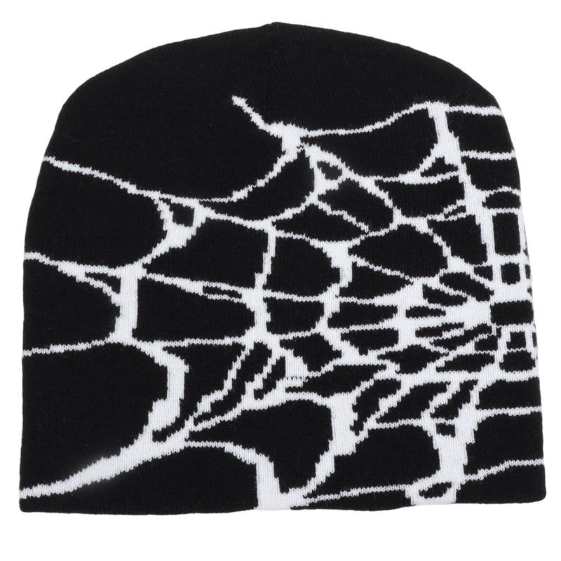 Unisex Spider Web Knit Hat: Warm, Windproof Autumn/Winter Fashion Beanie