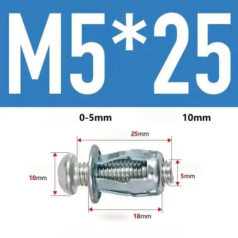 50Pcs Petal Shape Rivet Nut Screw Bolt Kit Expansion Metal Rivetnut Panel License Plate Clamp Lock Jack Nuts M4 M5 M6 M8