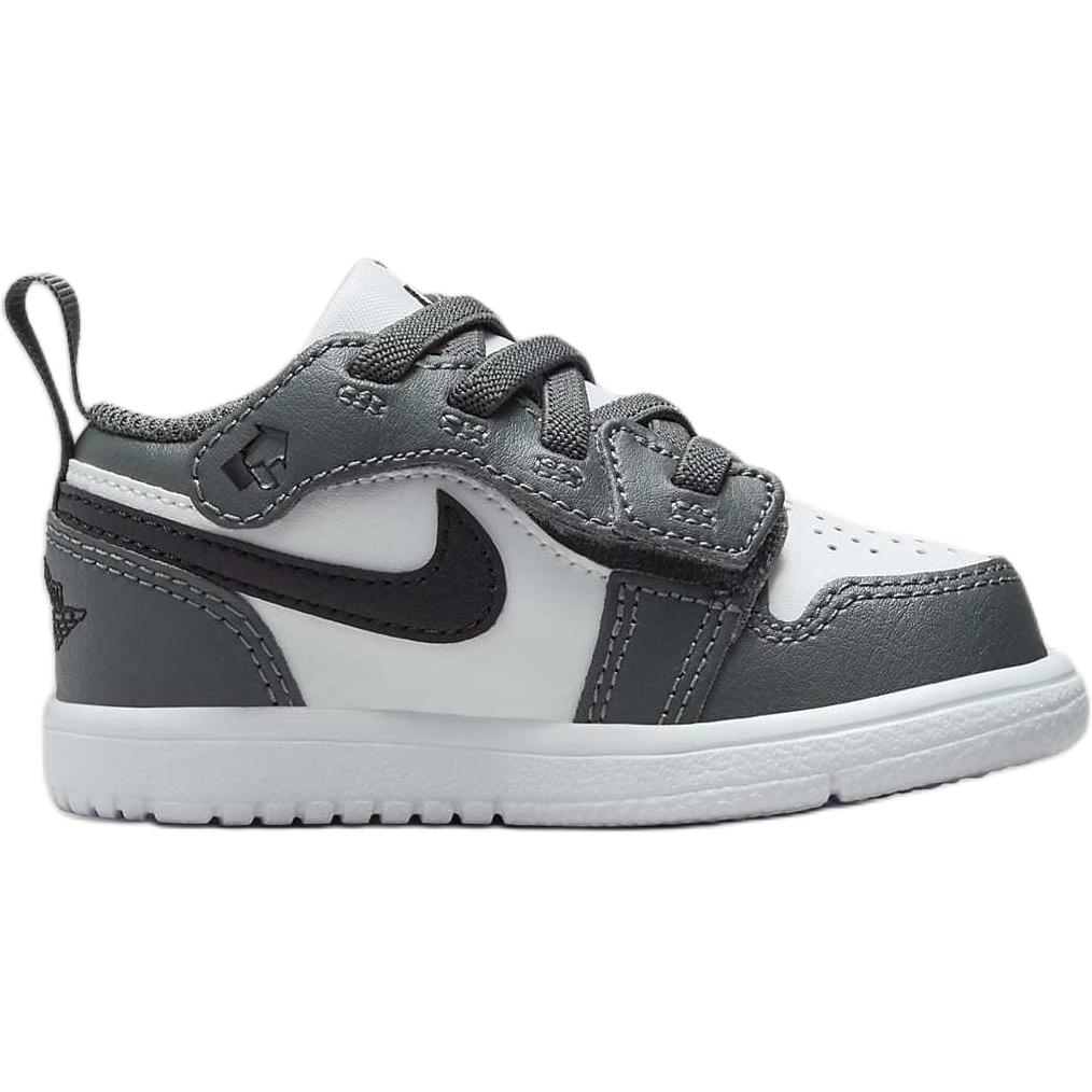 New Jordan Air Jordan 1 Slip Resistant Cushioning Abrasion Resistant Low Top Toddler Shoes Gray White Infant And Toddler DR9747-152