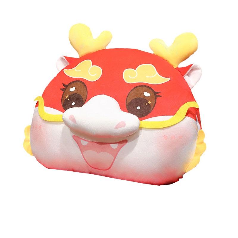 Adorable Dragon Year Cartoon Plush Pillow Blanket Three Uses In One!