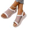 Mode 2025 Heißer Verkauf Damen Schuhe Basic Damen Sandalen Mode Offene Zehenpartie Lässig Sommer Mesh Prägnant Bestseller Übergröße Flache Sandalen