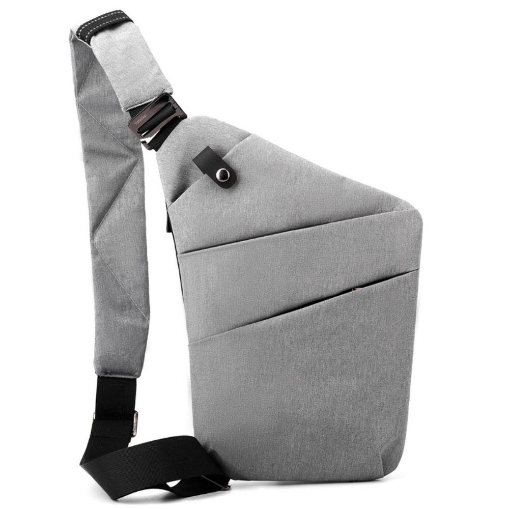 

New Anti-theft Travel Sling Bag Nylon Ultra Thin Small Chest Bag Large Capacity Zipper Mini Crossbody Bag