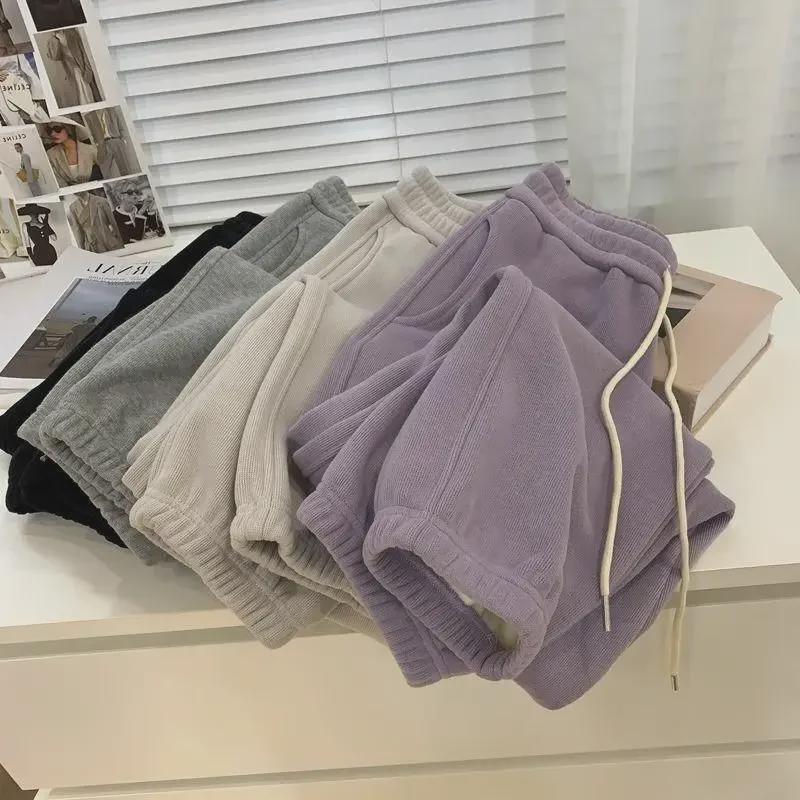 Великий розмір 200+ фунтів Велюрові спортивні штани з високою посадкою: Жіночі Зимові Теплі Товсті Повсякденні Легінси