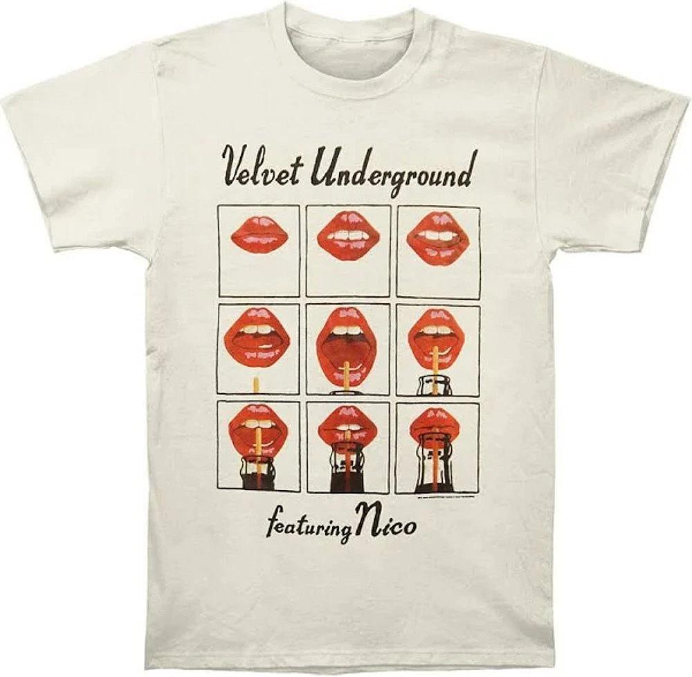 Velvet Underground  Featuring Nico  100% Cotton T-shirt Mens Tees Top - 2X - Free Shipping 4XL