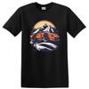 Vintage Racing Car Mountain Adventure T Shirt Graphic Tee for Car Lovers