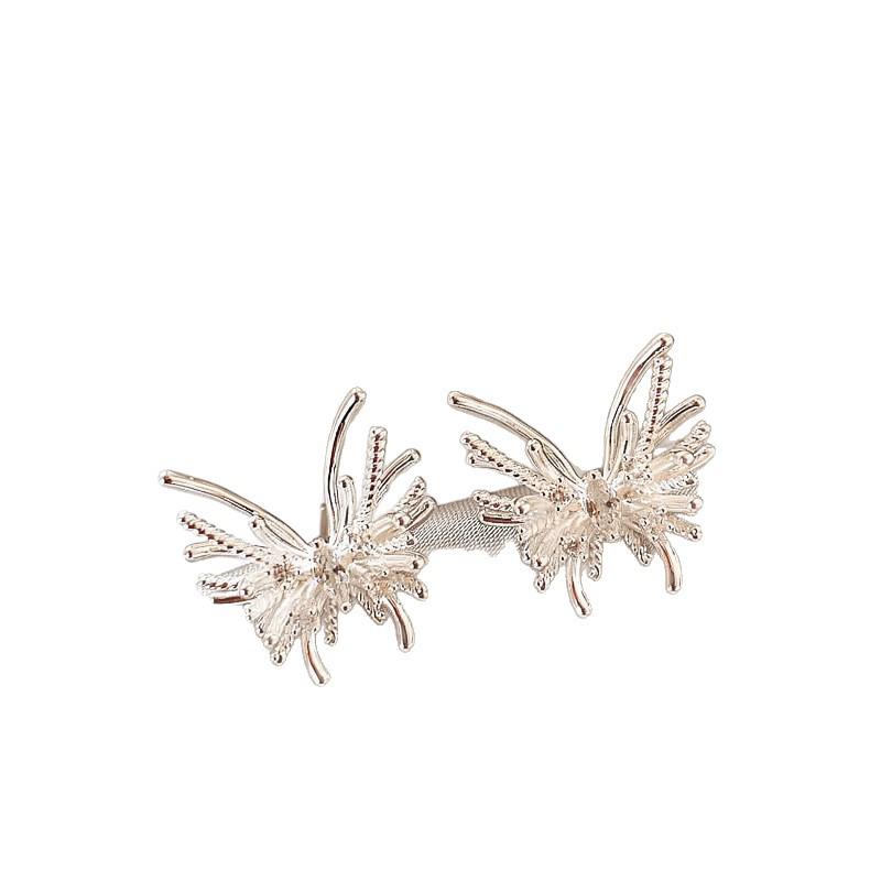 Silbernadel Feuerwerk Schmetterling CZ Ohrstecker: Schicker cooler Stil, vielseitiges Nischen-Design