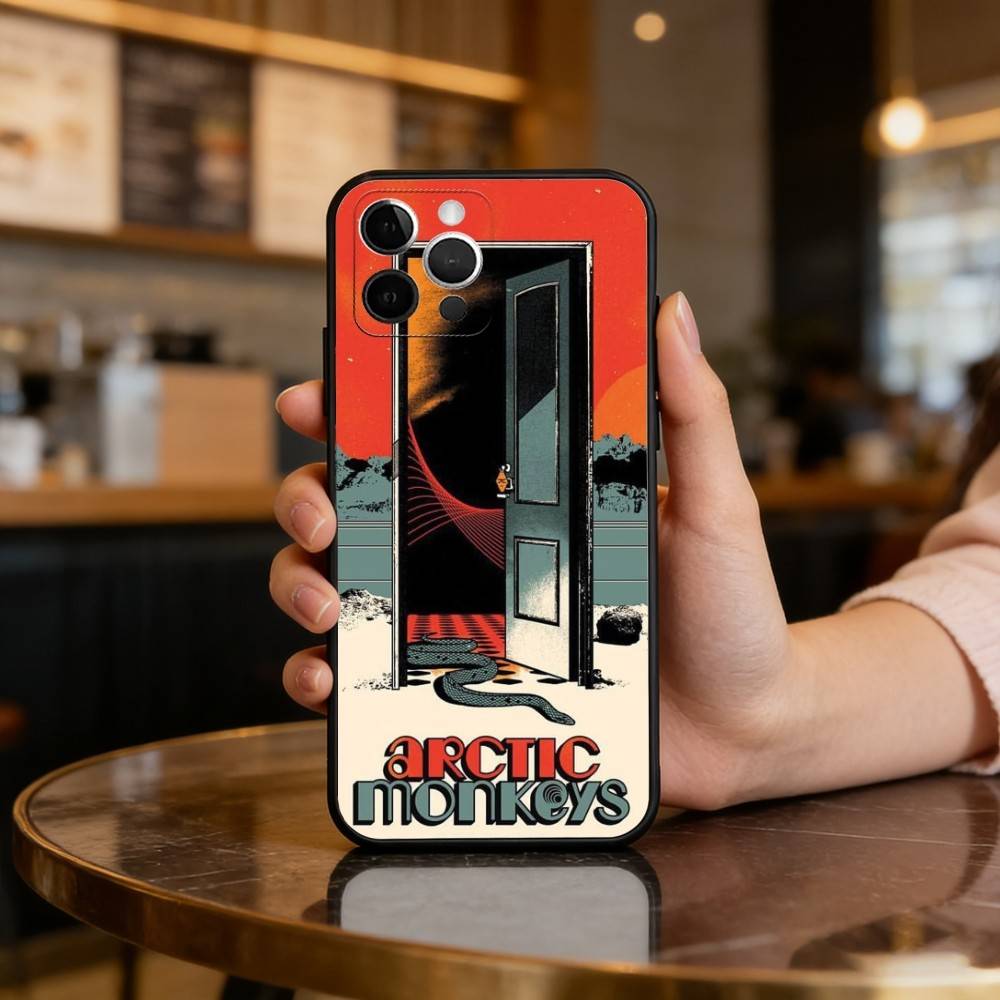 

Band A-Arctic M-Monkeys Phone Case For iPhone 17,16,15,14,13,12,11 Plus,Pro Max,Soft Silicone Black Cover iPhone17air