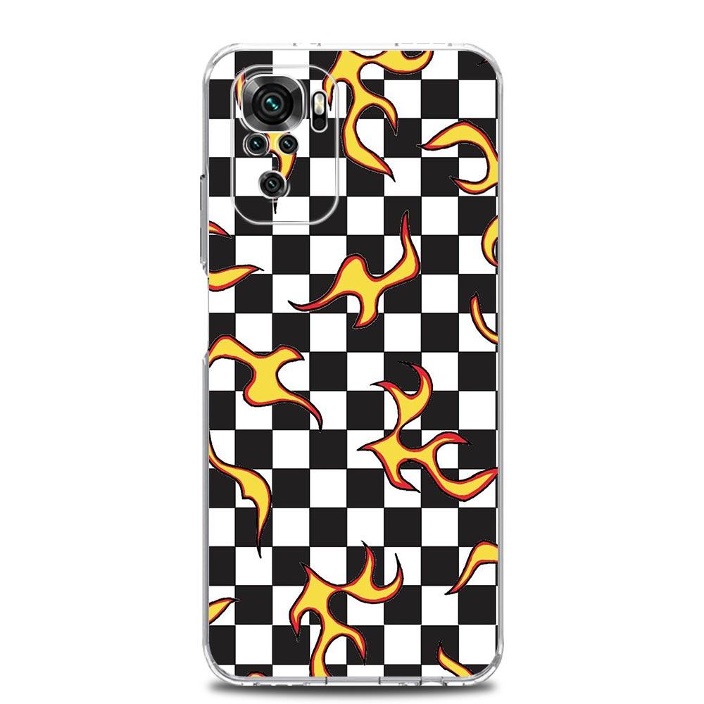 Phone Case For Xiaomi Redmi Note 14 13 12 4G 9S 9 10 11 Pro Plus 5G 14C 13C 12C 10C 9A Clear Soft TPU Cover Chess Board Art