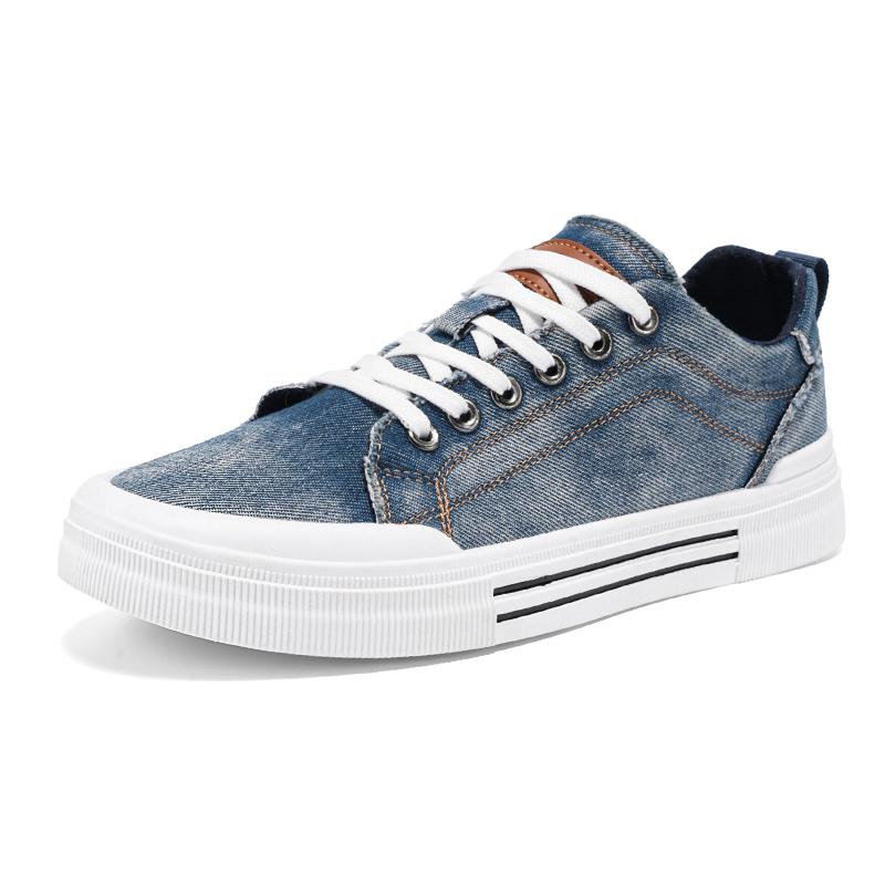 Men's plus-size casual sports shoes, breathable board shoes, loafers, walking and running canvas men's shoes