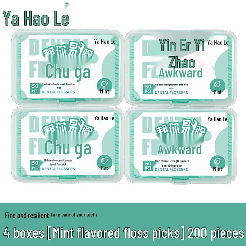 Individually Packaged Ultra-Fine Dental Floss Picks - Family Pack