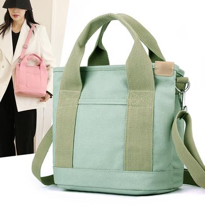 Women's Canvas Shoulder Bag Handbag Crossbody Bag  Large Capacity Multi Compartment Travel Bag