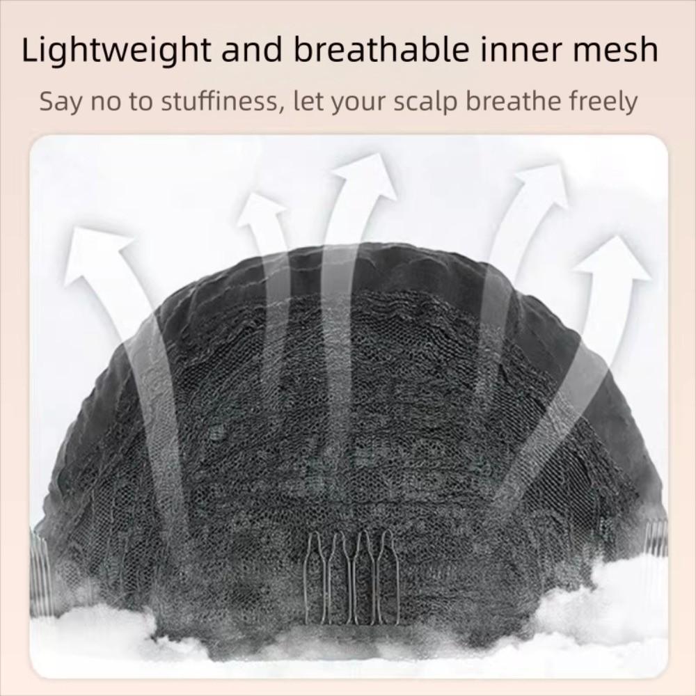 Hair Scarf Half Headband Wig Bohemia Long Wavy Hair Lace Headscarf Headband Wig  Spring