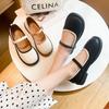 Fashion Shoes for Women 2025 Vintage Round Toe Black Mary Jane Shoe Sweet Girls Low Heel Platform Lolita Loafers Size 40 Women's Pumps