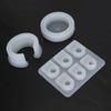 3pcs White Silicone Mold Multiple Sizes Ring Silicone Mold Resin Silicone Mold  DIY Handmade