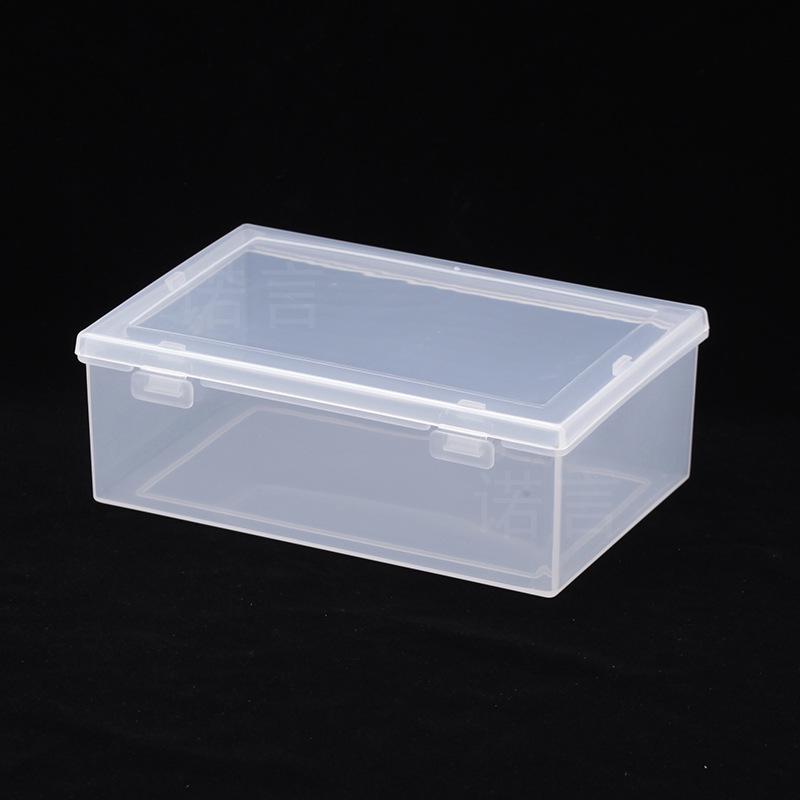 Rectangular Transparent Plastic Storage Box for Hardware, Jewelry, or Components