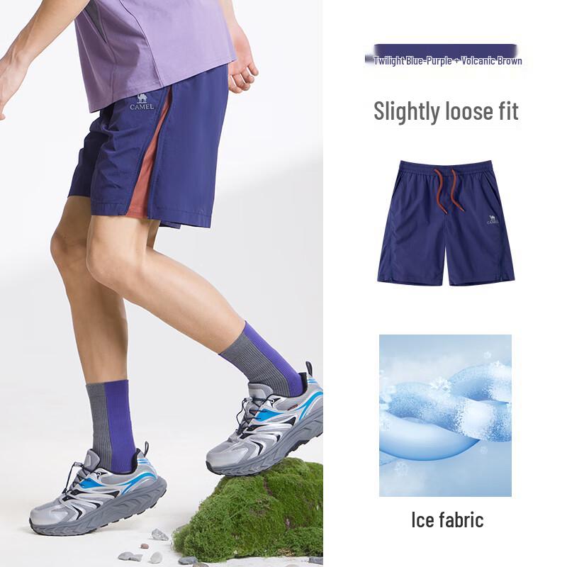 CAMEL Men s Quick-Dry Cooling Outdoor Casual Shorts M