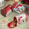 Christmas Santa Mailbox, 4 Pieces Large Tin Box,