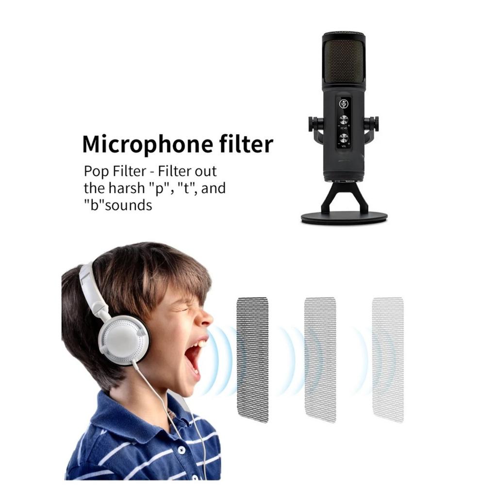 ZX-776 Professional Streaming Microphone with Touch Panel RGB Atmosphere Light for Live Gaming Streaming Podcast Recording