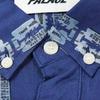 Palace FW21 Razor Sharo Shirt Chain Pattern Long Sleeve Shirt Unisex Shirts Blue P21SHT007
