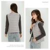 Women Sleeveless Puffer Vest Women's Ultra Light Down Vest Women Two Ways Waistcoat Portable Warm Sleeveless Winter Liner Plus Size