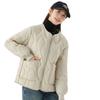 Fashionable Warmth and Comfort Fat Plus Thickened and Padded Zipper Warm Long-sleeved Cotton Jacket Women's Models Cotton Clothing Top 2535