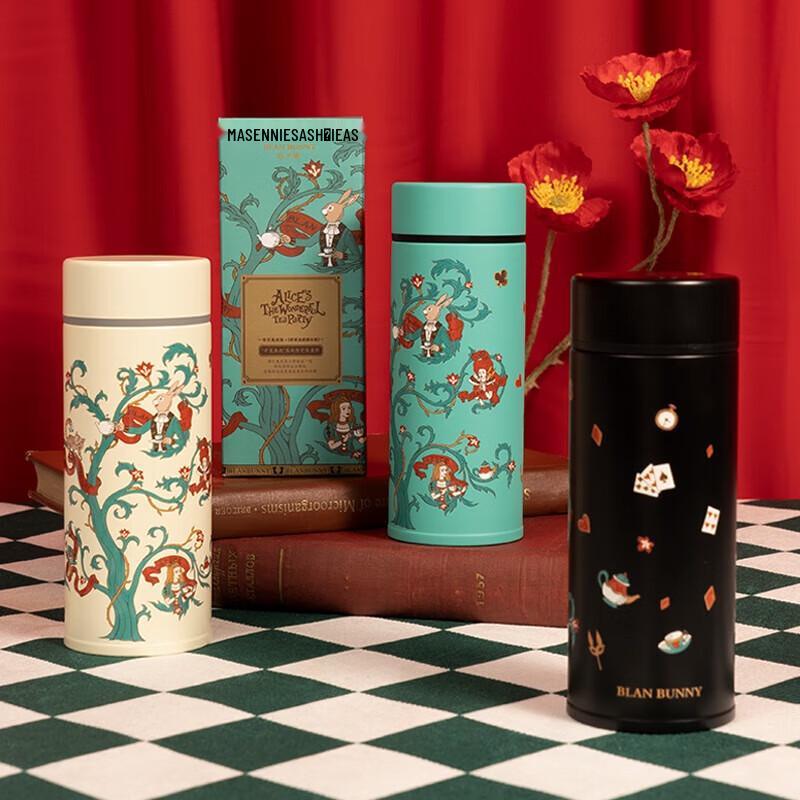 Blan Bunny Alice Ceramic Lined Portable Thermos Cup