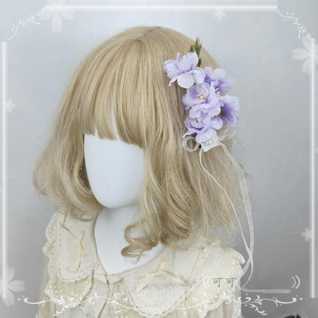 Original Cherry Blossom Hairpin Fairy Hair Accessories Lolita Hair Accessories Headgear Clips Bow Hair Accessories for Women