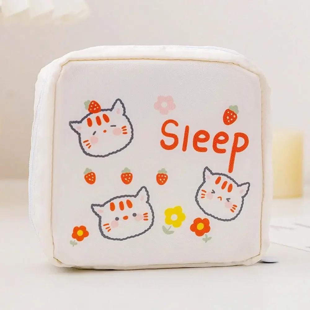 1Pc Sanitary Napkin Storage Bag Waterproof Bag Tampon Pads Coin Purse Travel Makeup Lipstick Pouch Kawaii Data Cables Organizer