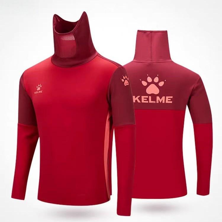 KELME Card M Beauty Men s Long Sleeve Football Training Hoodie Pullover S красный