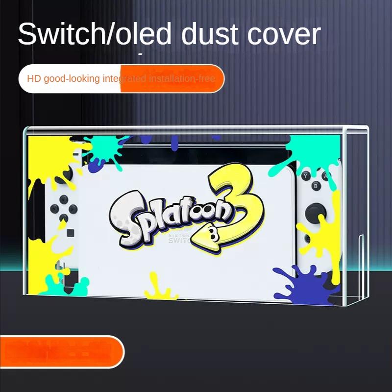 Husă de protecție anti-praf pentru Nintendo Switch/OLED Switched, carcasă acrilică gazdă OLED