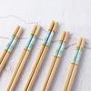 Marbling Bamboo Gift Rice Sushi Chopsticks Tableware Dinnerware Set Kitchen Supplies