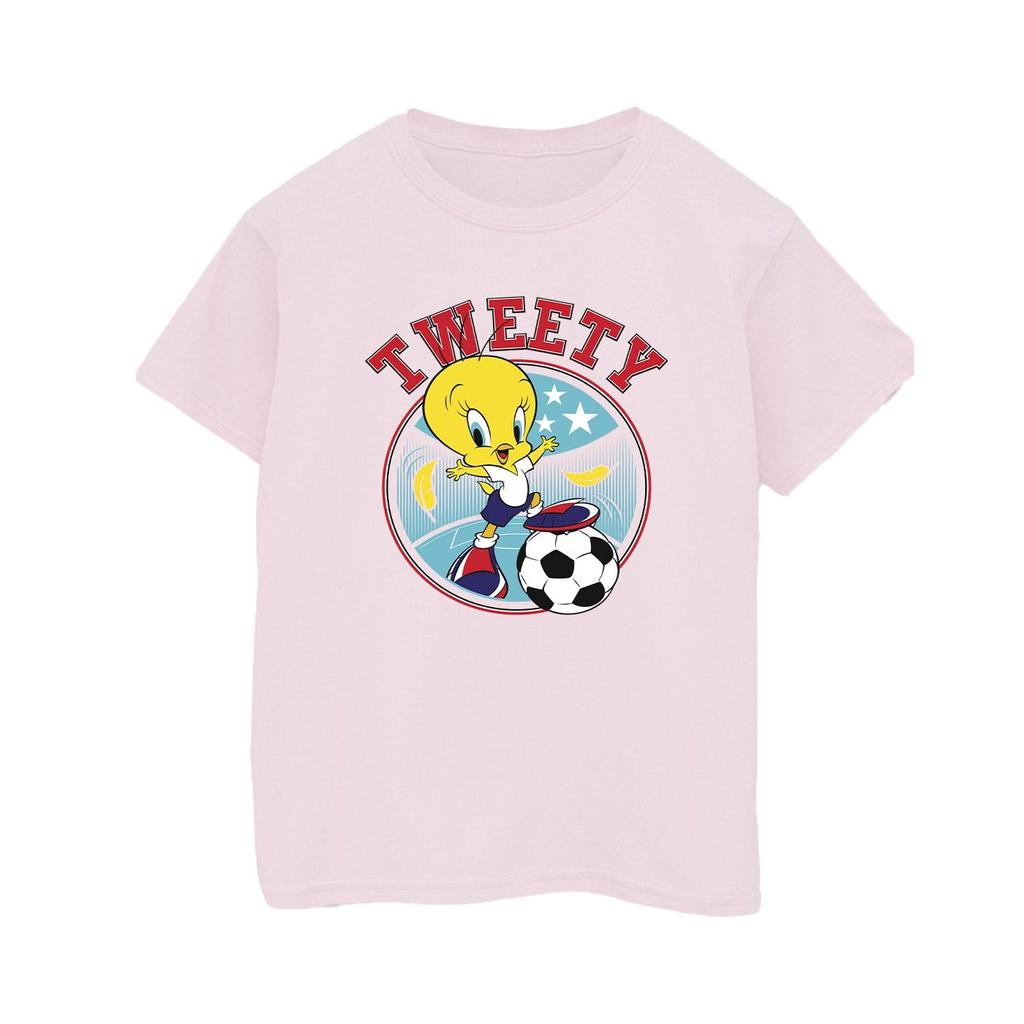 Looney Tunes Tweety Football Circle T-Shirt für Herren
