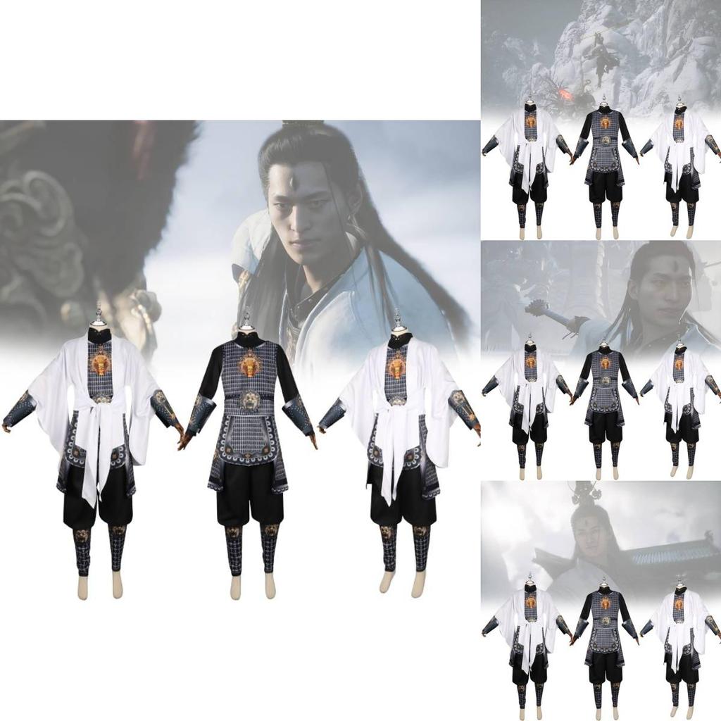 Fashionable Black Myth Wukong Cosplay Suit Crafted From Soft Polyester For All Occasions