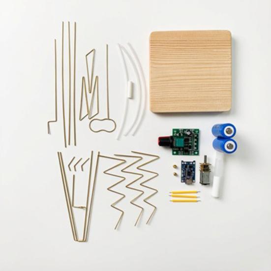 1/2Pcs DIY Rotating Windmill Night Light Kit Handmade Copper Wire Windmill Decoration with LED Light Spinning Blade Windmill Decorative Lamp